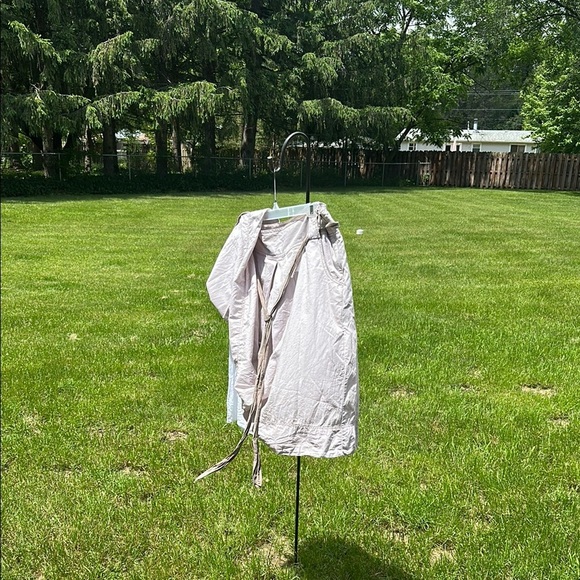 ANA A New Approach Light Tan Midi Skirt with Belt Tie Accent Women's Size 16 GUC - Picture 6 of 10